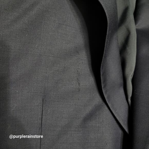 Vtg Lauren Ralph Lauren Wool Blazer 44 R Navy "Flaws" Preppy Academia 90's - Picture 4 of 13